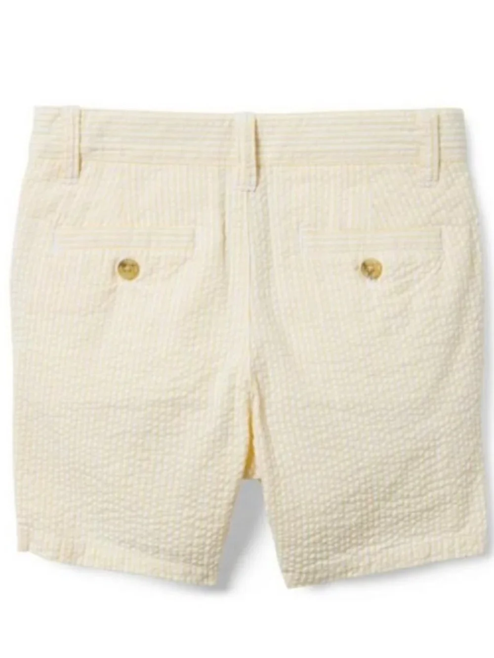 Janie and Jack Yellow Lemonade Stripe Seersucker Short